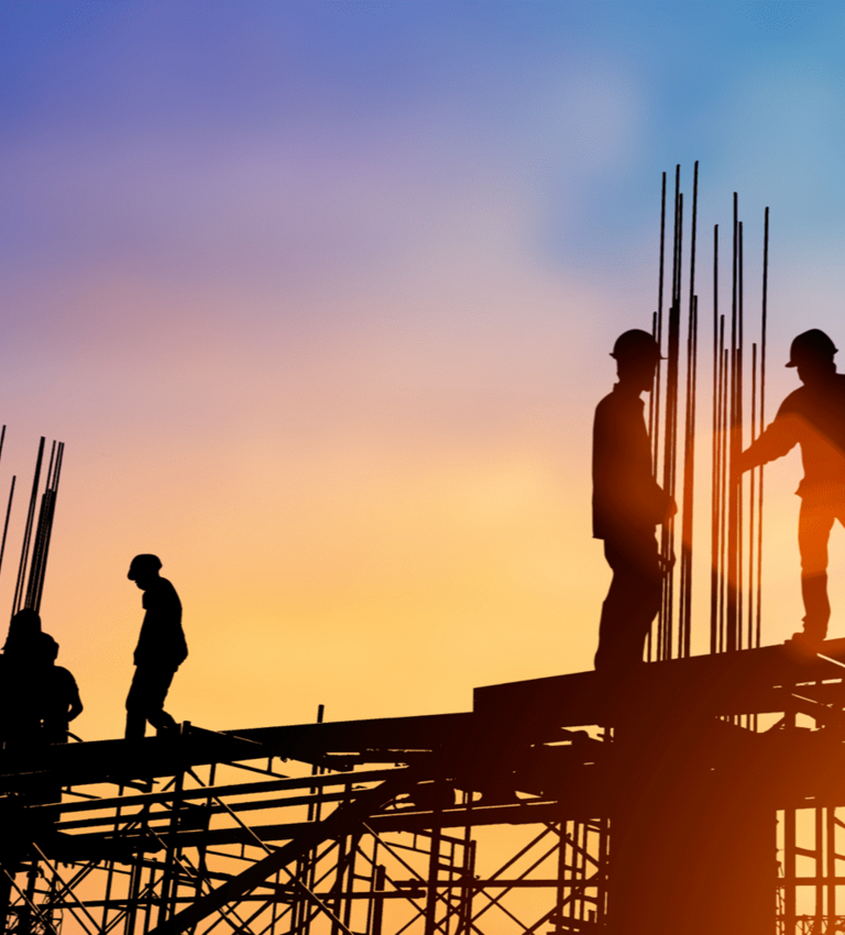 Sunset scaffolding
